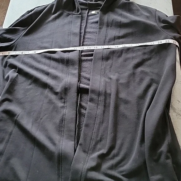 XERSION Long Line Open Front Hoodie w/Pockets Black size XXL - Picture 8 of 9